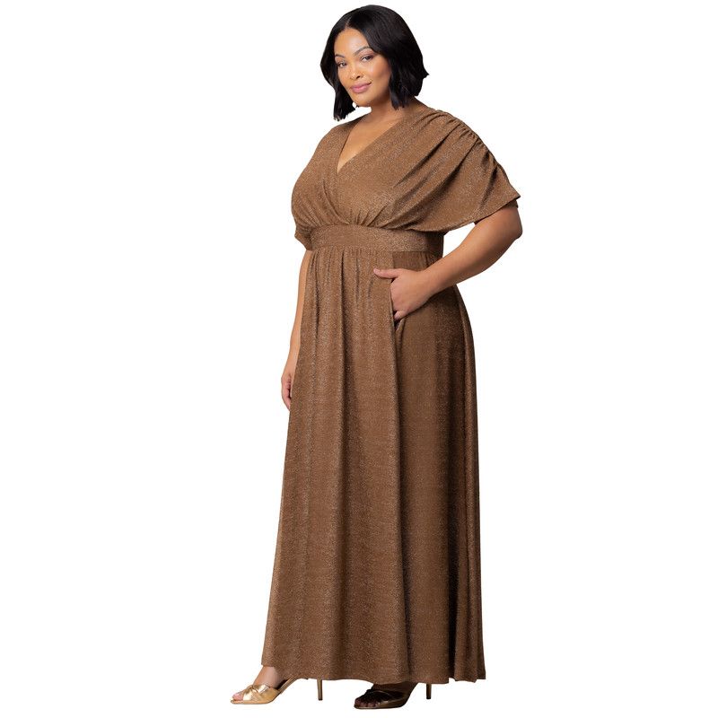 Plus Size Geneva Sparkling Evening Gown