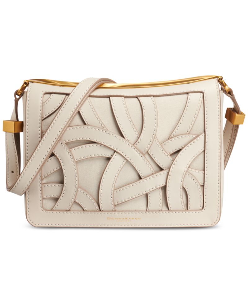 Jericho Woven Leather Floral Small Shoulder Bag