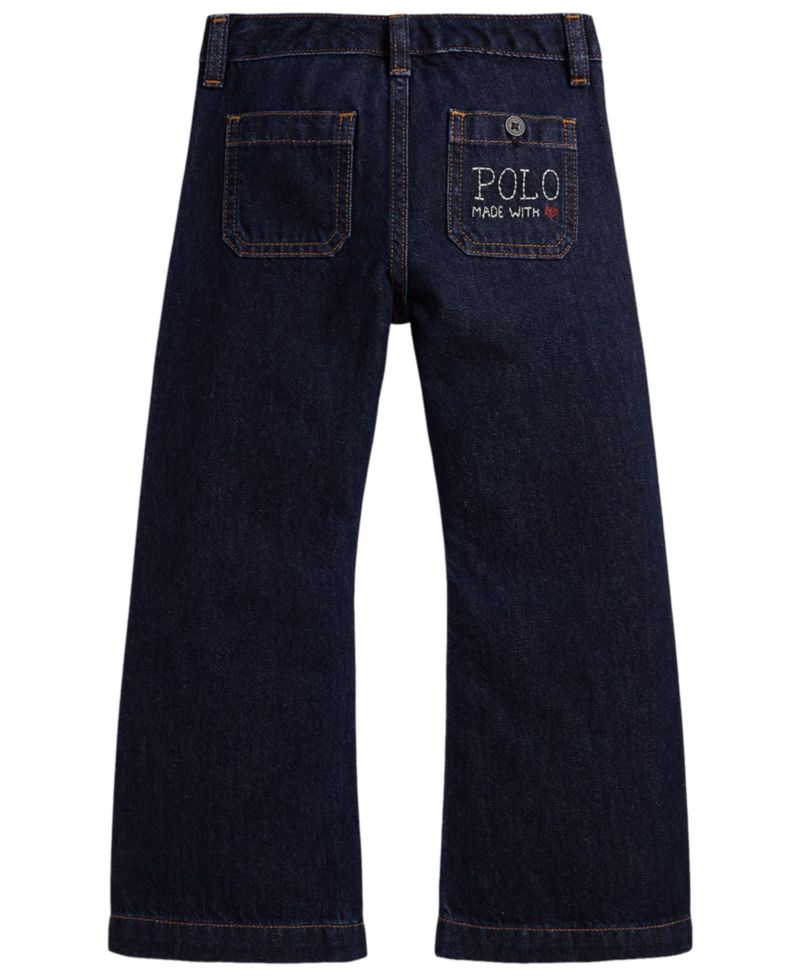 Girls' 2T-6X Logo Flared Jeans