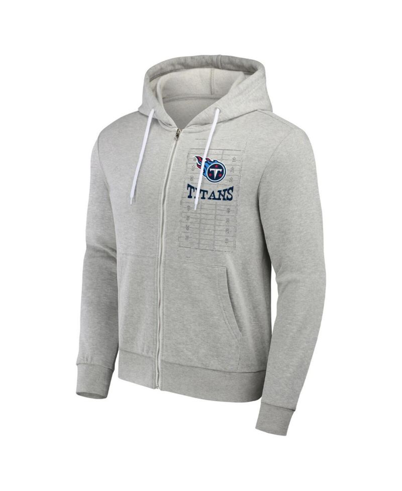 NFL x Darius Rucker Collection by Men's Heather Gray Tennessee Titans Domestic Full-Zip Hoodie