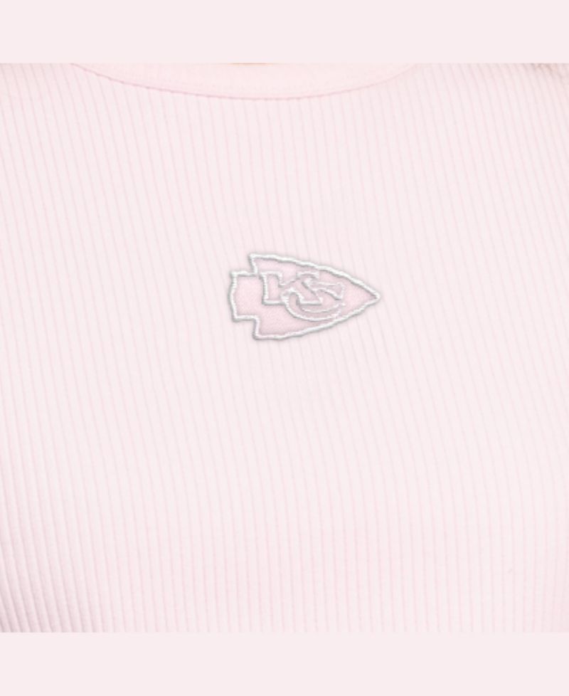 Women's Pastel Pink Kansas City Chiefs Travel Pastels Cropped Tank