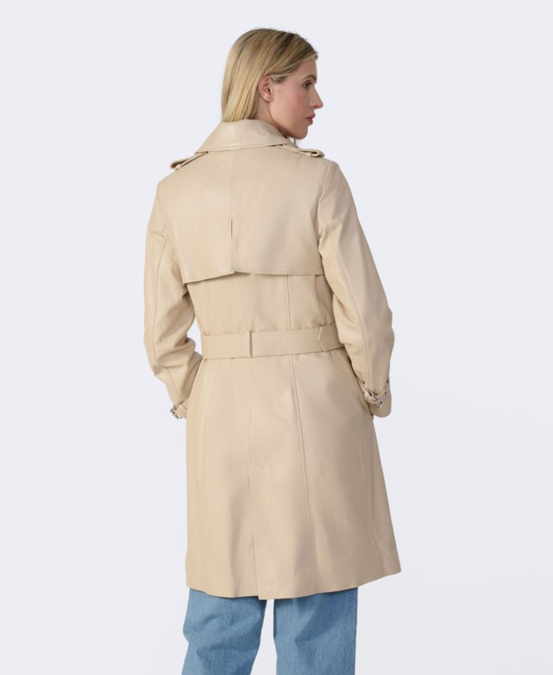 Women's Soho Leather Trench Coat