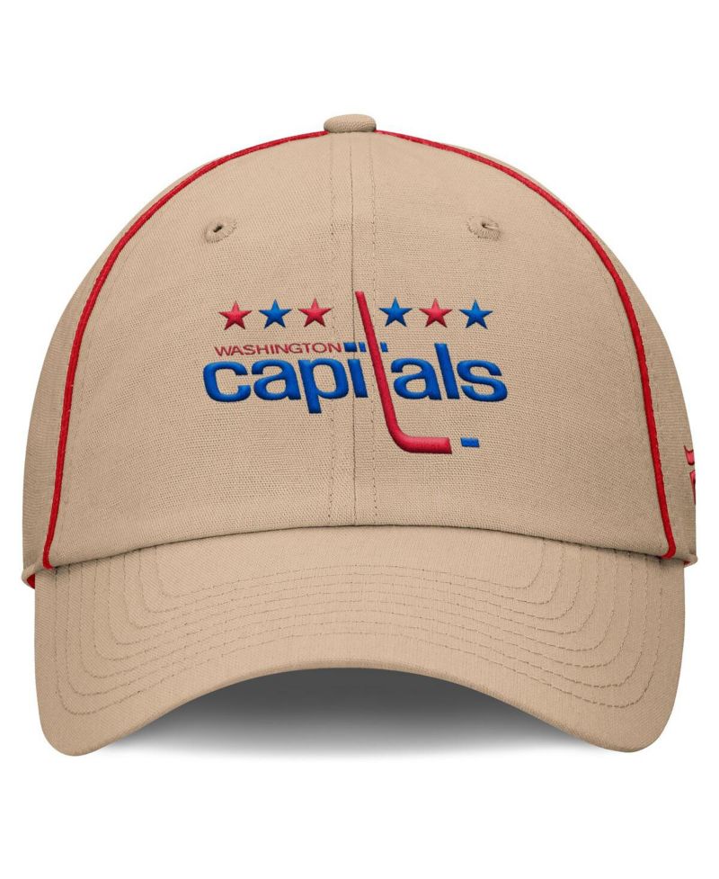Men's Tan Washington Capitals Heritage Setoff Adjustable Hat