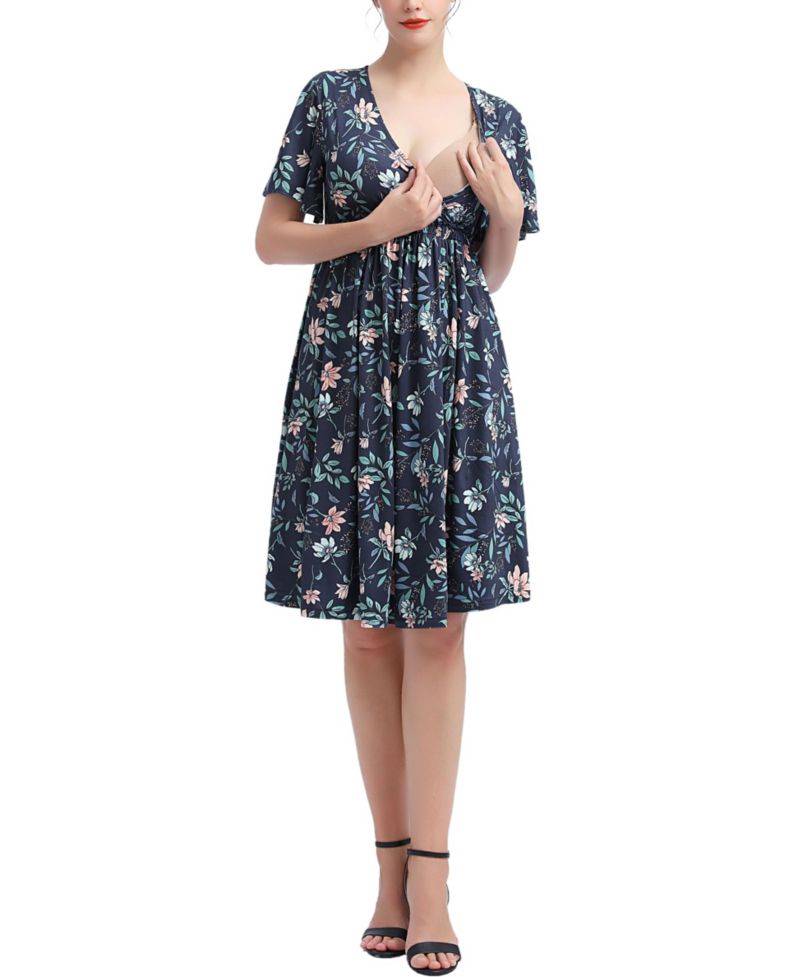 Women's kimi + kai Annis V-Neck Nursing Dress