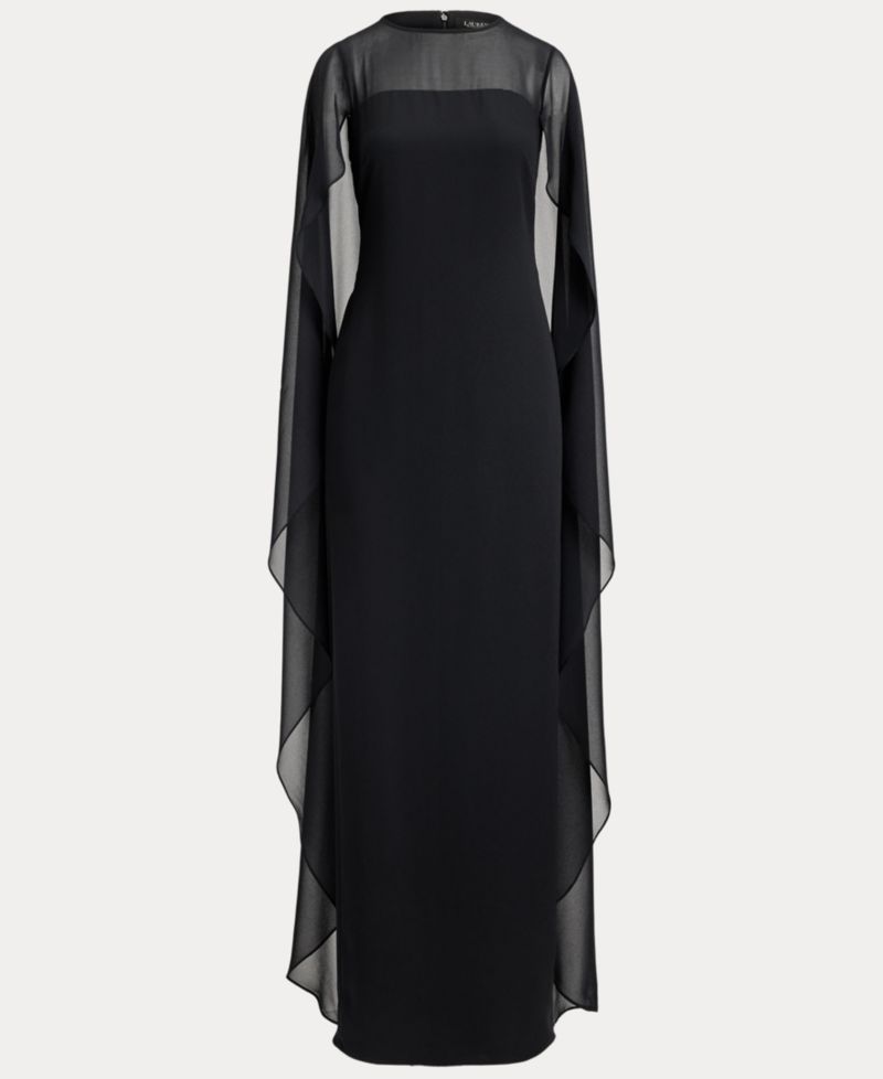 Women's Cape Georgette Gown