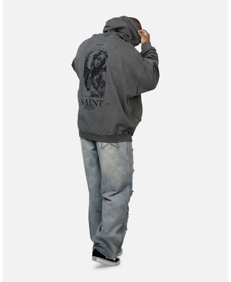 Women's Lost Souls Premium Hoodie Washed Charcoal