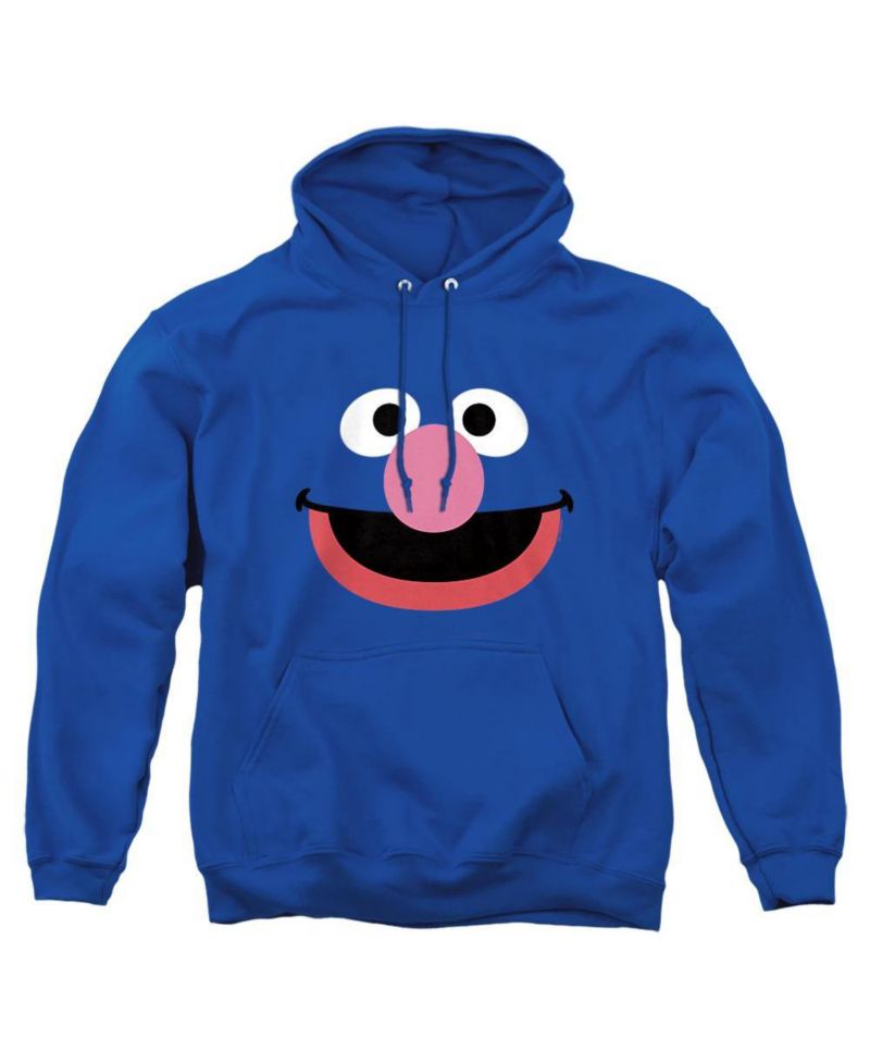 Men's Grover Face Long-Sleeve Graphic Pull-Over Hoodie