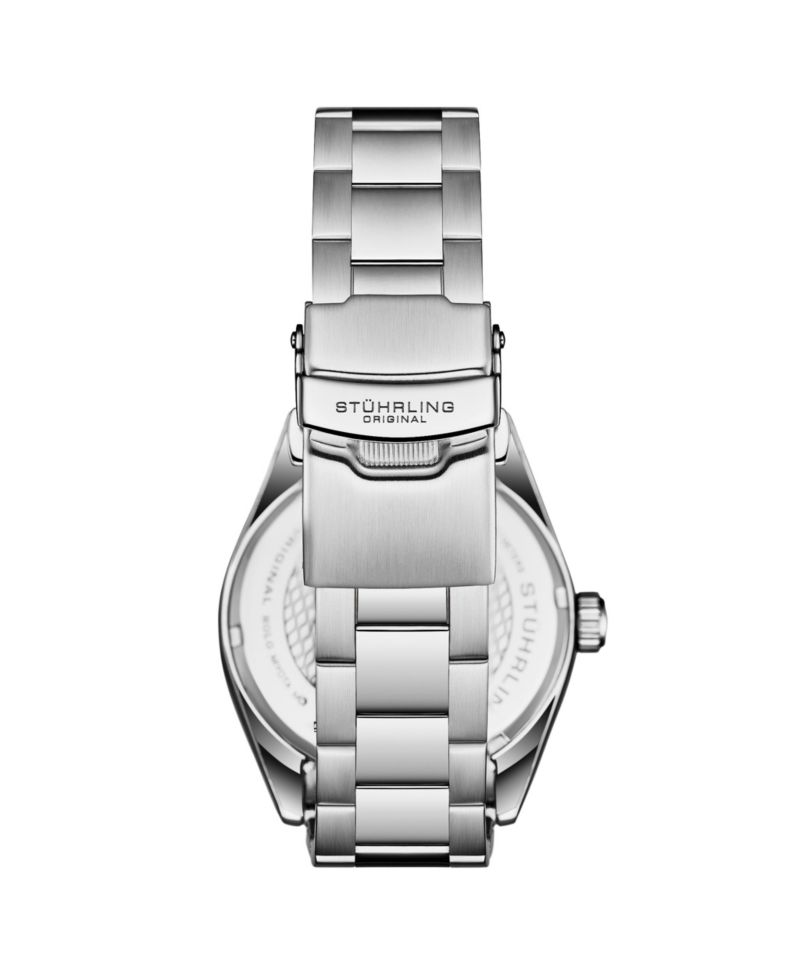 Vanguard 4069 Men s Quartz Watch - 42mm, Blue Dial, Stainless Steel Bracelet, Fluted Bezel, Date, 100M Water Resistant