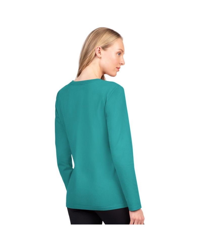 Women's Aqua Miami Dolphins Best Play Long Sleeve T-Shirt