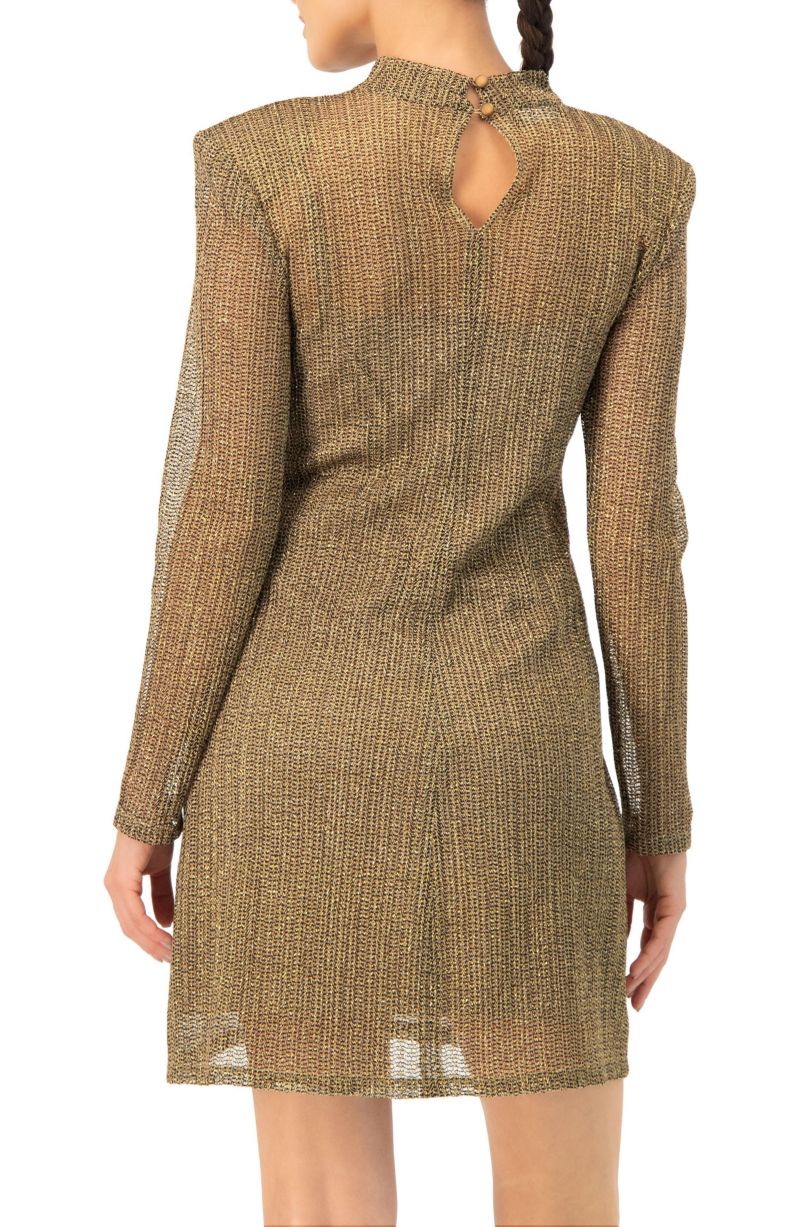 Women's Short A-Line Dress with Long Sleeves