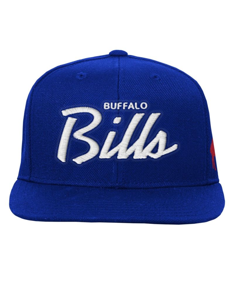 Big Boys and Girls Royal Buffalo Bills Head Coach Flat Brim Snapback Hat