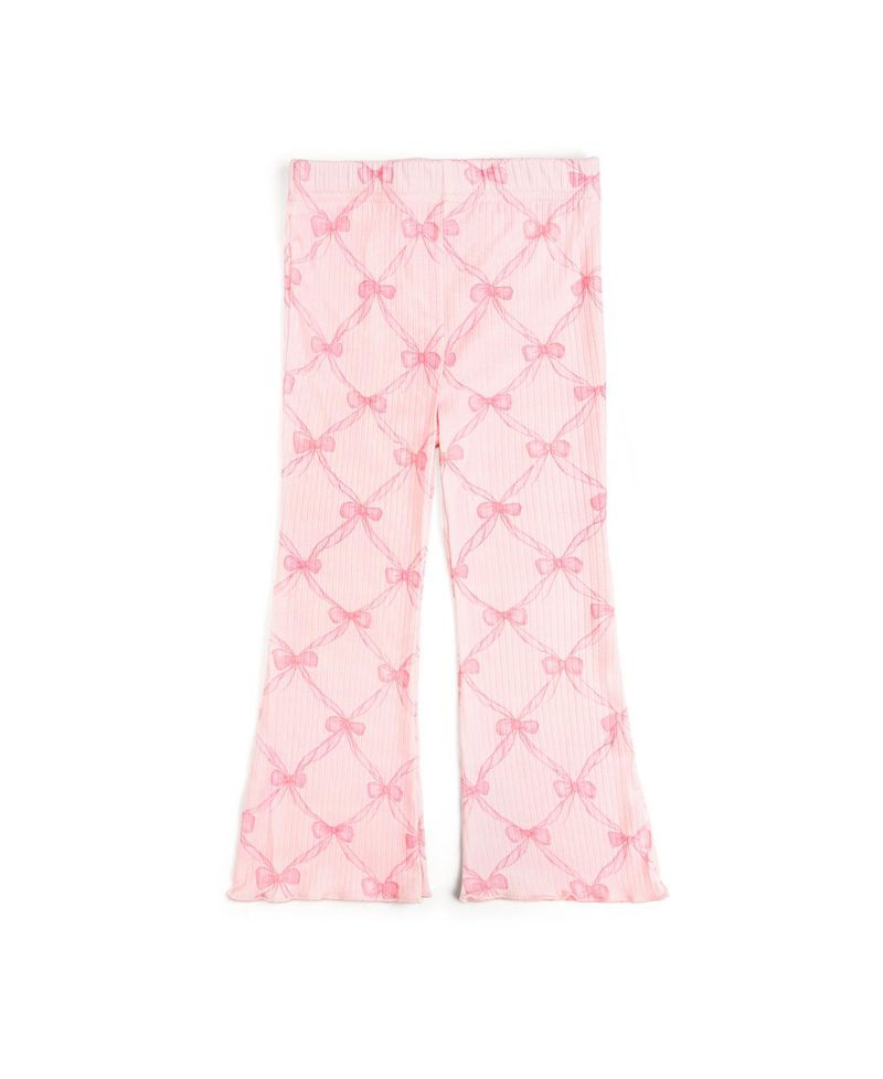 Big Girls Bow Trellis Flare Legging