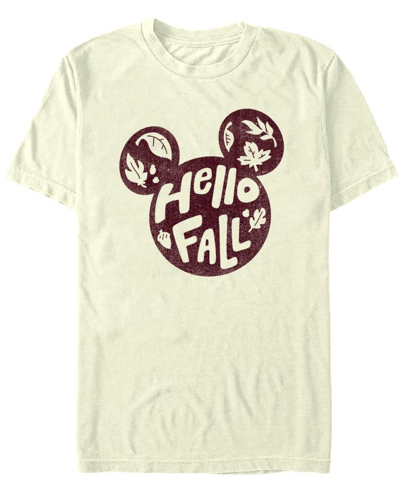 Men's Mickey Classic Hello Fall Short Sleeves T-shirt