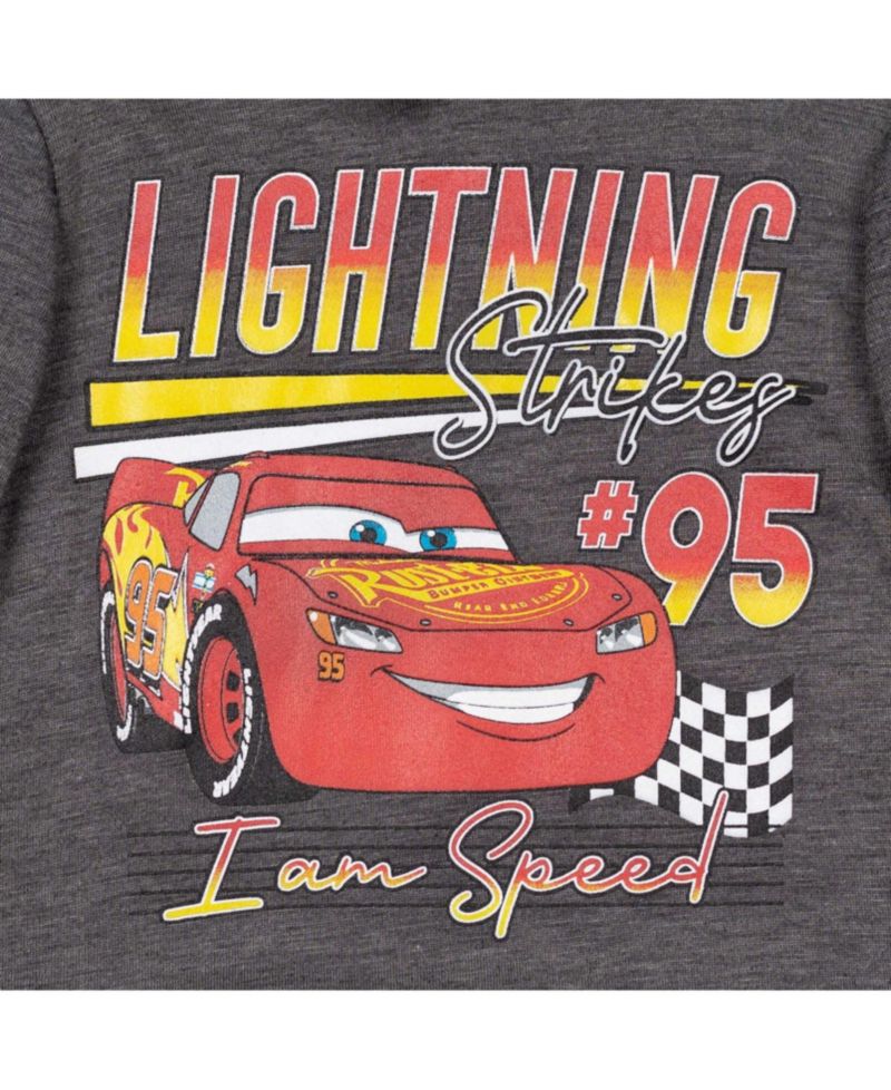 Big Boys (6-12) Lightning McQueen Fleece Pullover Hoodie and Pants Outfit Set