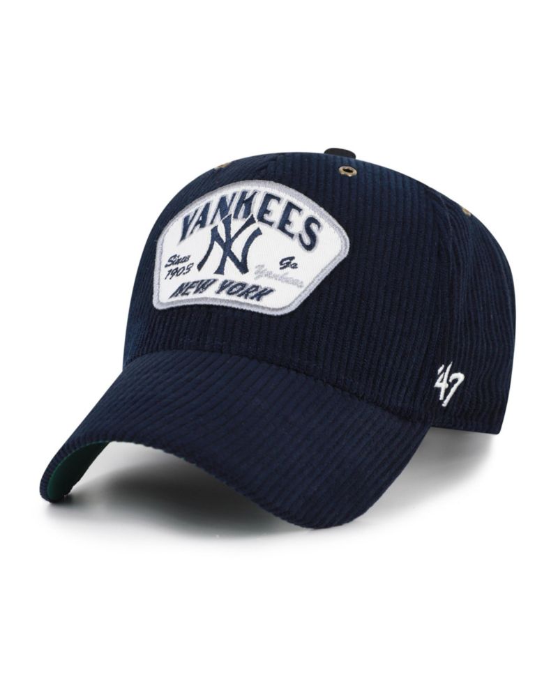 Men's and Women's '47 Navy New York Yankees Accordia Corduroy MVP Adjustable Hat