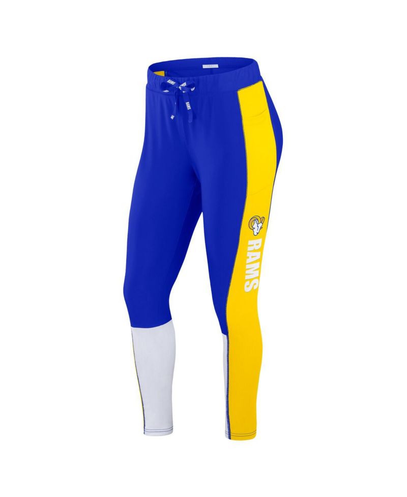 Women's Royal/Gold Los Angeles Rams Color-Block Leggings