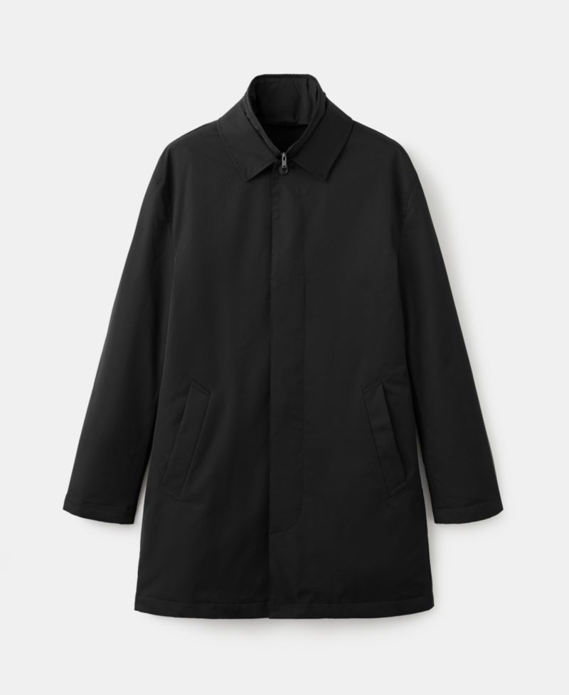 Men's Quilted Water-Repellent Trench Coat