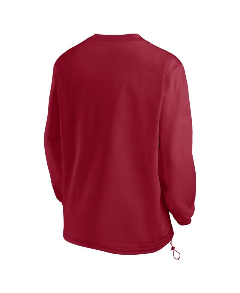 Men's Crimson Alabama Crimson Tide 2024 Sideline Pullover Windshirt