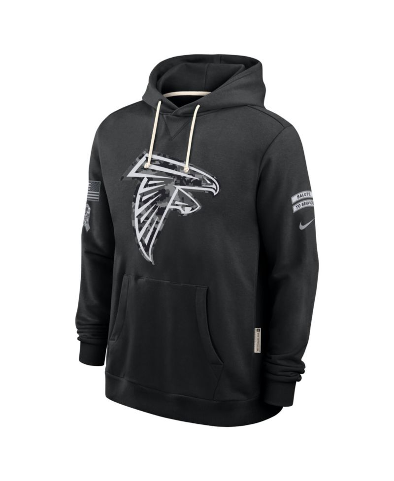 Men's Black Atlanta Falcons 2026 Salute to Service Sideline Pullover Hoodie
