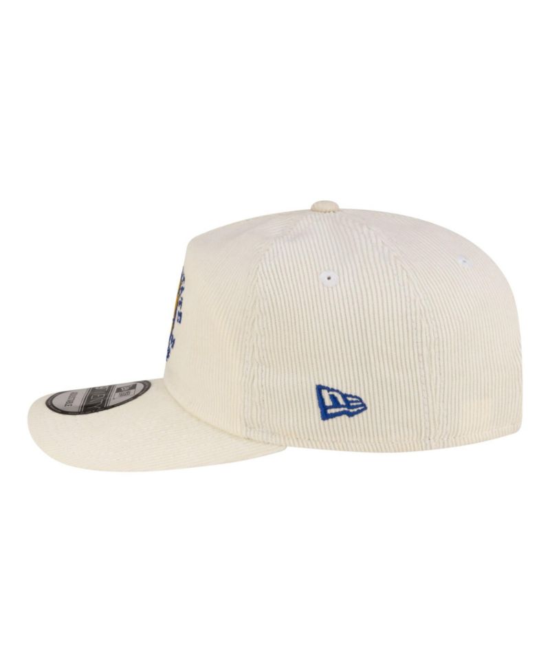 Men's White Golden State Warriors 19TWENTY 80s Chrome Corduroy Adjustable Hat