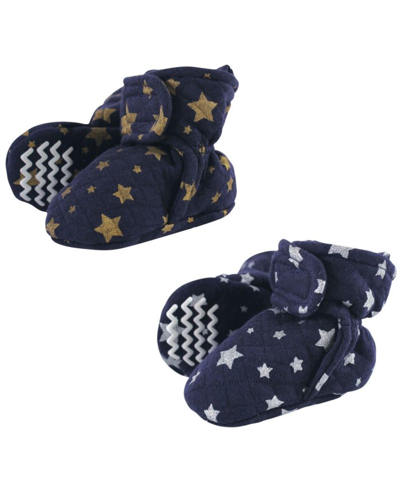 Baby Boys Hudson Unisex Cozy Quilted Unisex Bootie Pair