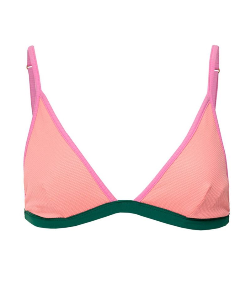 Women's Strawberry Breeze Reversible Colorblock Triangle Bikini Top