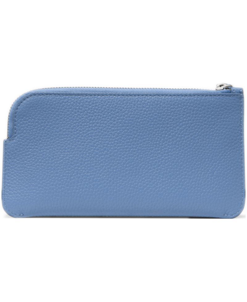 Zippy Pebbled Leather Card Case