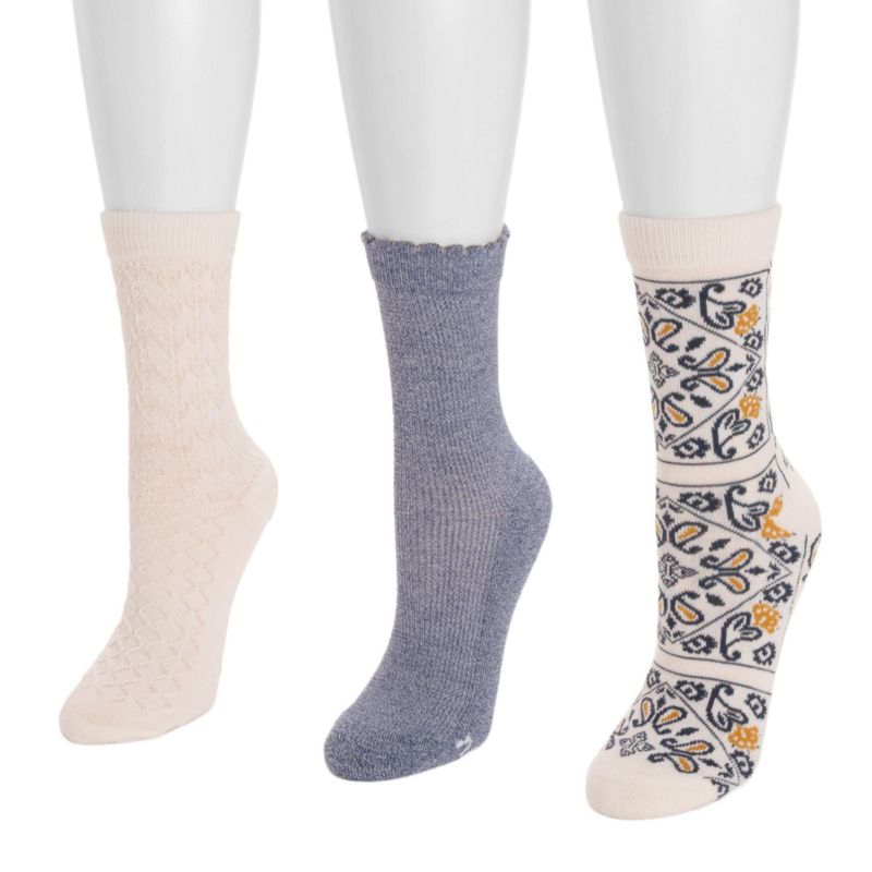 Women's Dream Step Crew Socks, 3 Pair Pack
