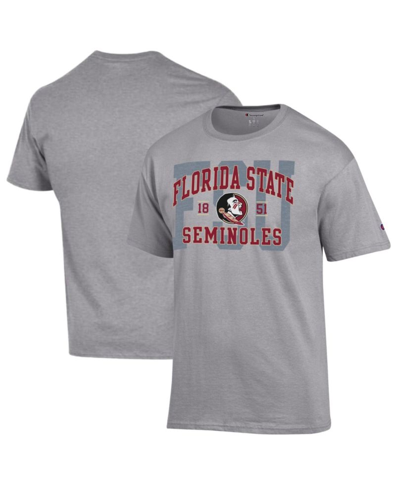 Men's Heather Gray Florida State Seminoles Varsity T-Shirt