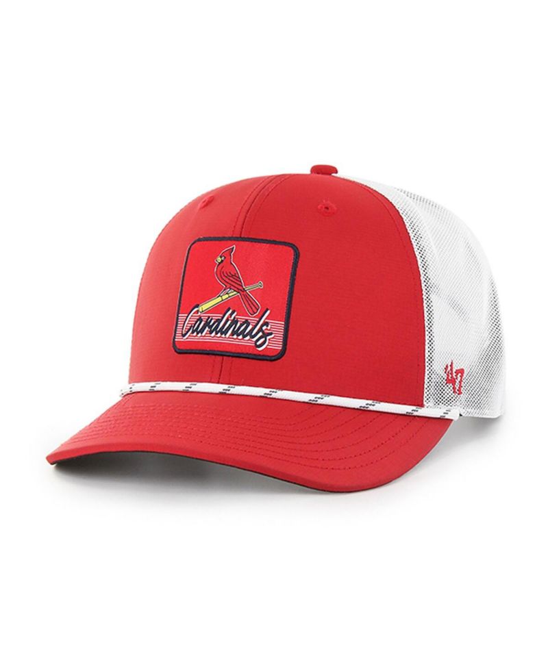 Men's Red/White St. Louis Cardinals Scratch Adjustable Trucker Hat