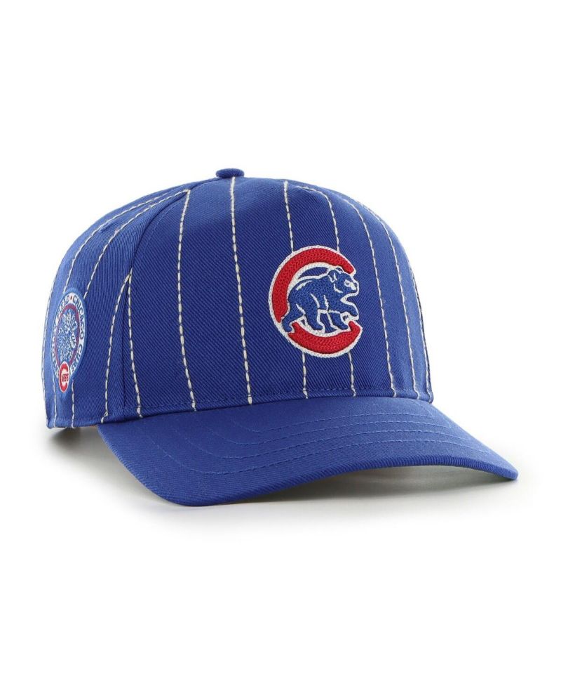x Rawlings Men's Royal Chicago Cubs Pinstripe Hitch Adjustable Hat