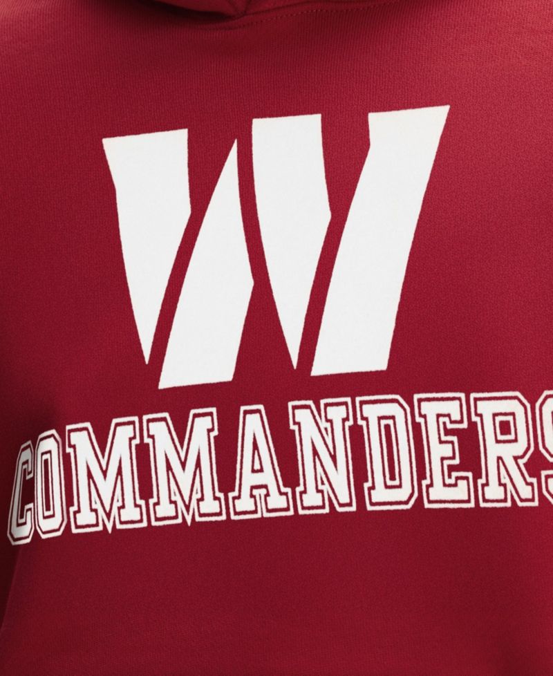 Men's Washington Commanders IconicFleece Flocked Classic-Fit Hoodie