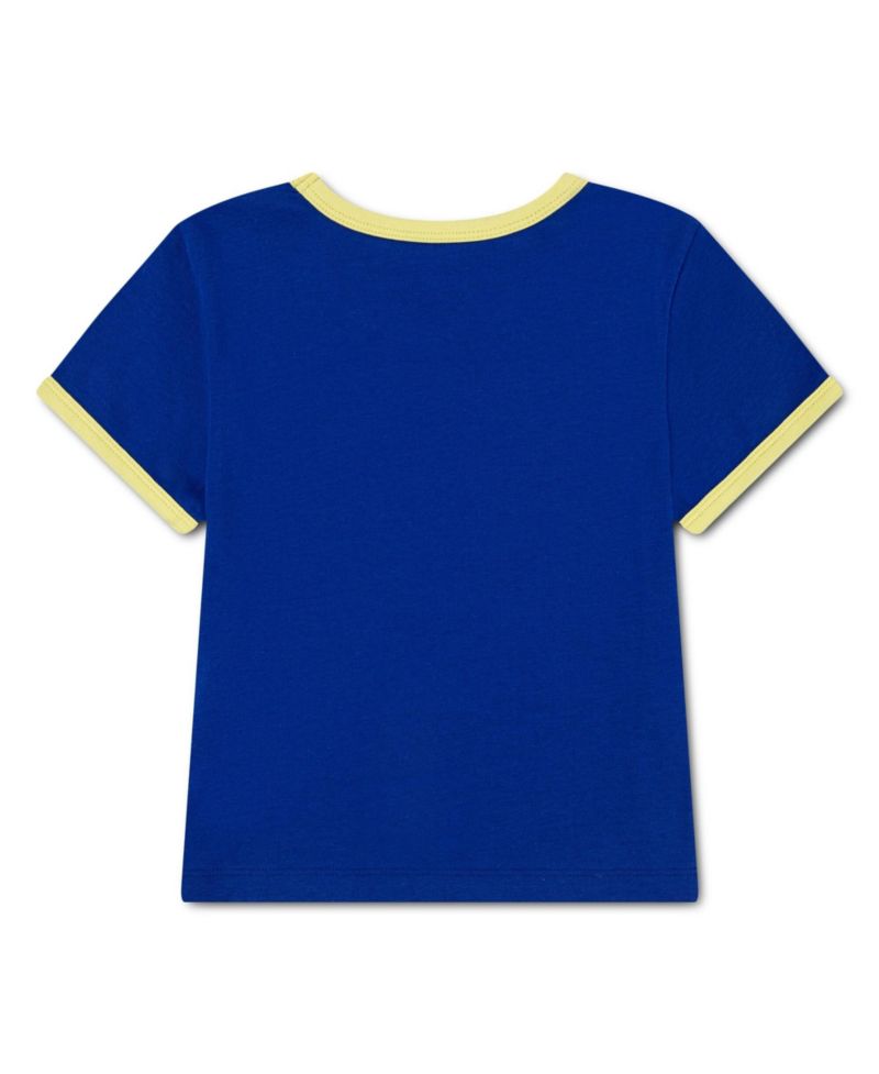 Big Girls Royal Brazil National Team Retro Graphic Tri-Blend T-Shirt
