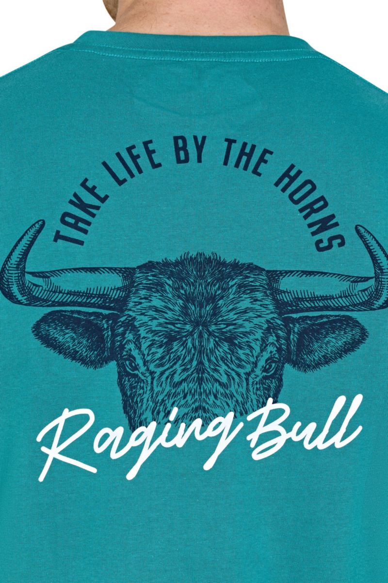 Men's YFC Bull Horns Back Print T-Shirt