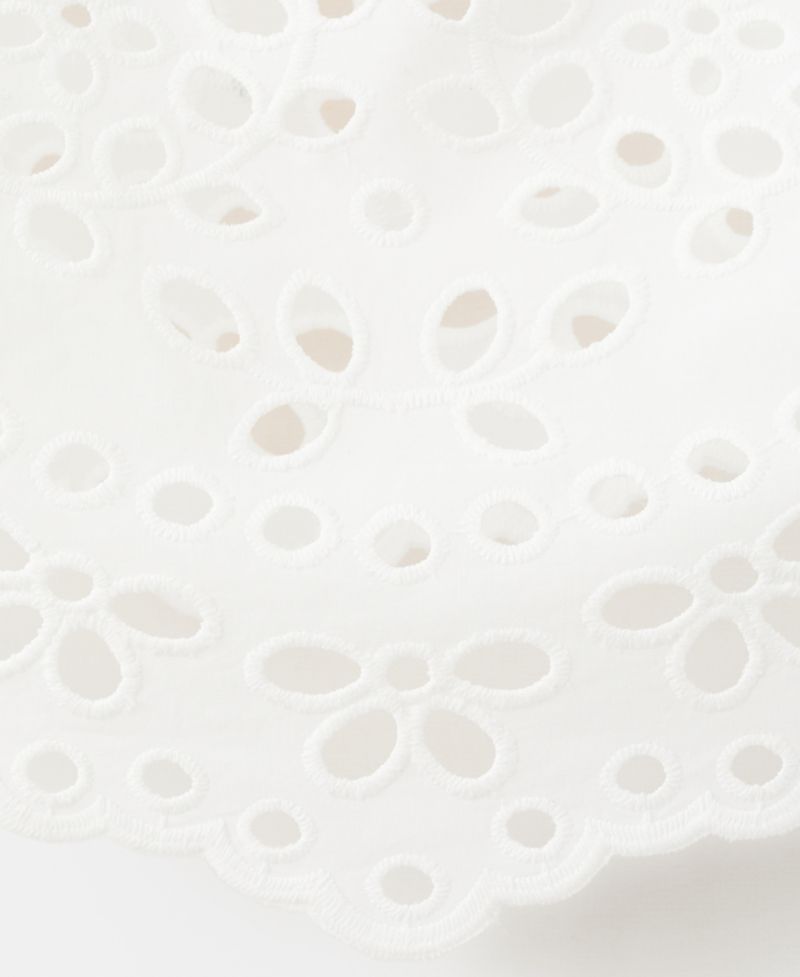 Women's Embroidered Open-Work Top