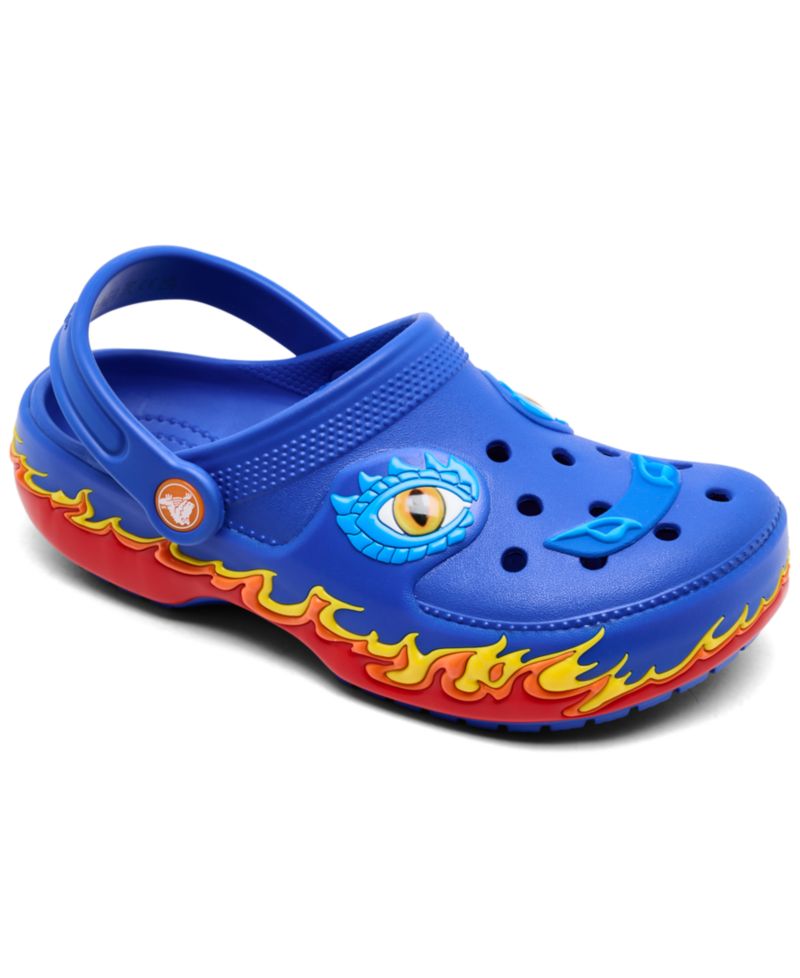 Little Kids Light-Up Dragon Classic Clogs from Finish Line