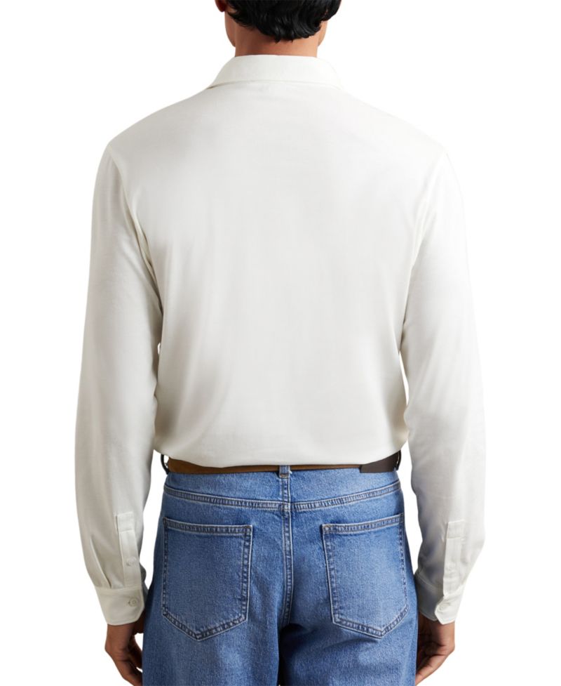 Men's Porofino Slim-Fit Long-Sleeve Supima Cotton Polo Shirt