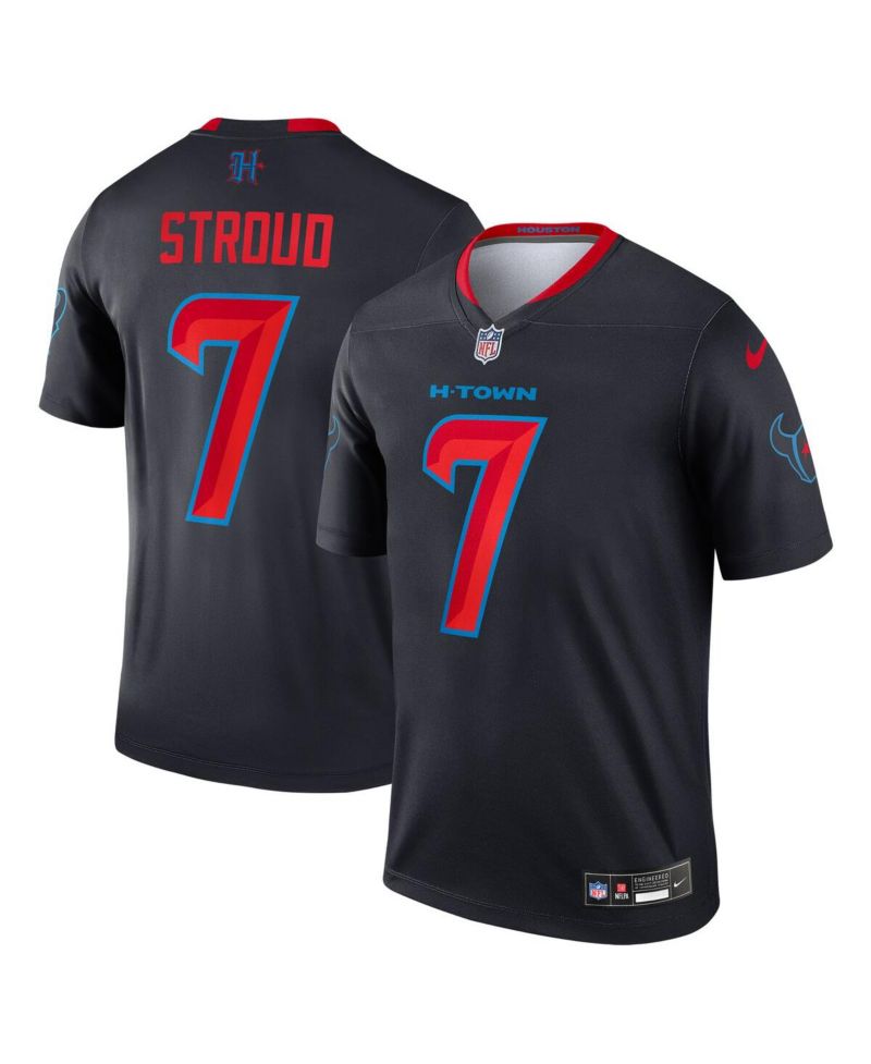 Men's C.J. Stroud Navy Houston Texans 2nd Alternate Legend Player Performance Top