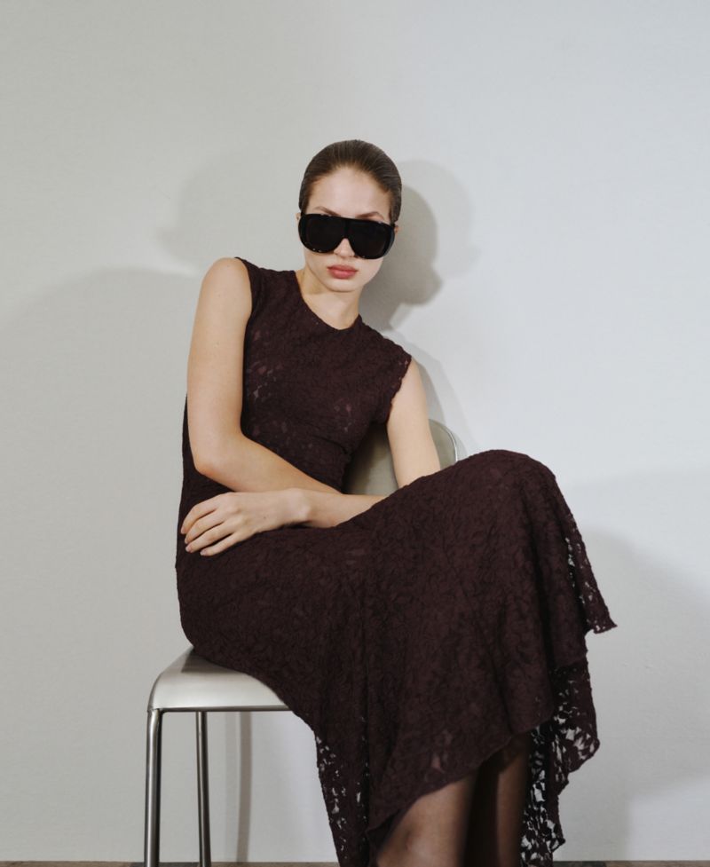 Women's Asymmetric Lace Dress