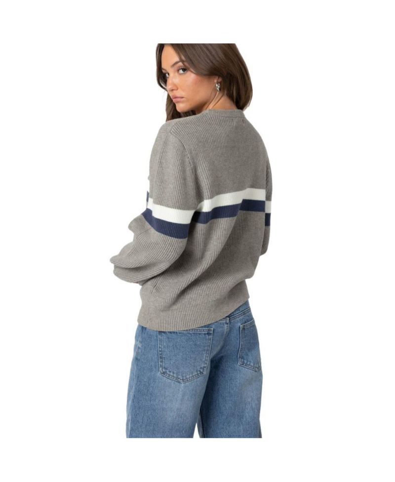 Women's Nautical Striped Oversized Sweater