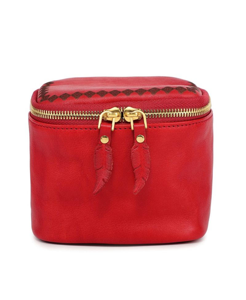 Celosia Cube Leather Jewelry Case