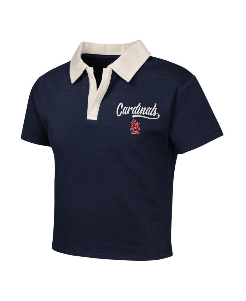 Big Girls Navy St. Louis Cardinals Base Trainer Johnny Polo and Skort Set