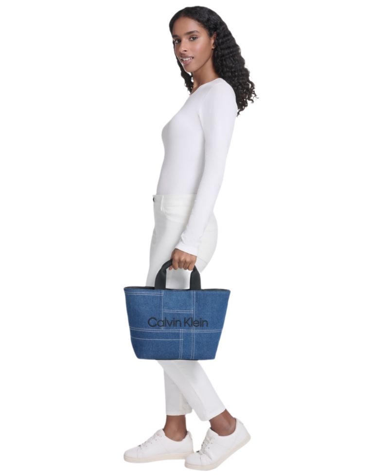 Averil Denim Large Crossbody Handbag