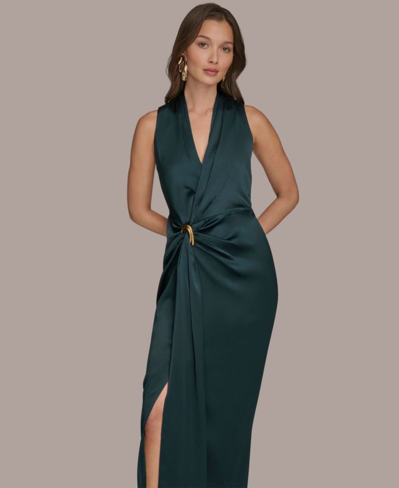Halter Ruched Gown