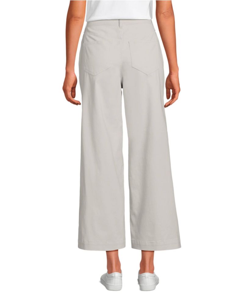 Petite Knockabout Chino High Rise 5 Pocket Wide Leg Crop Pants
