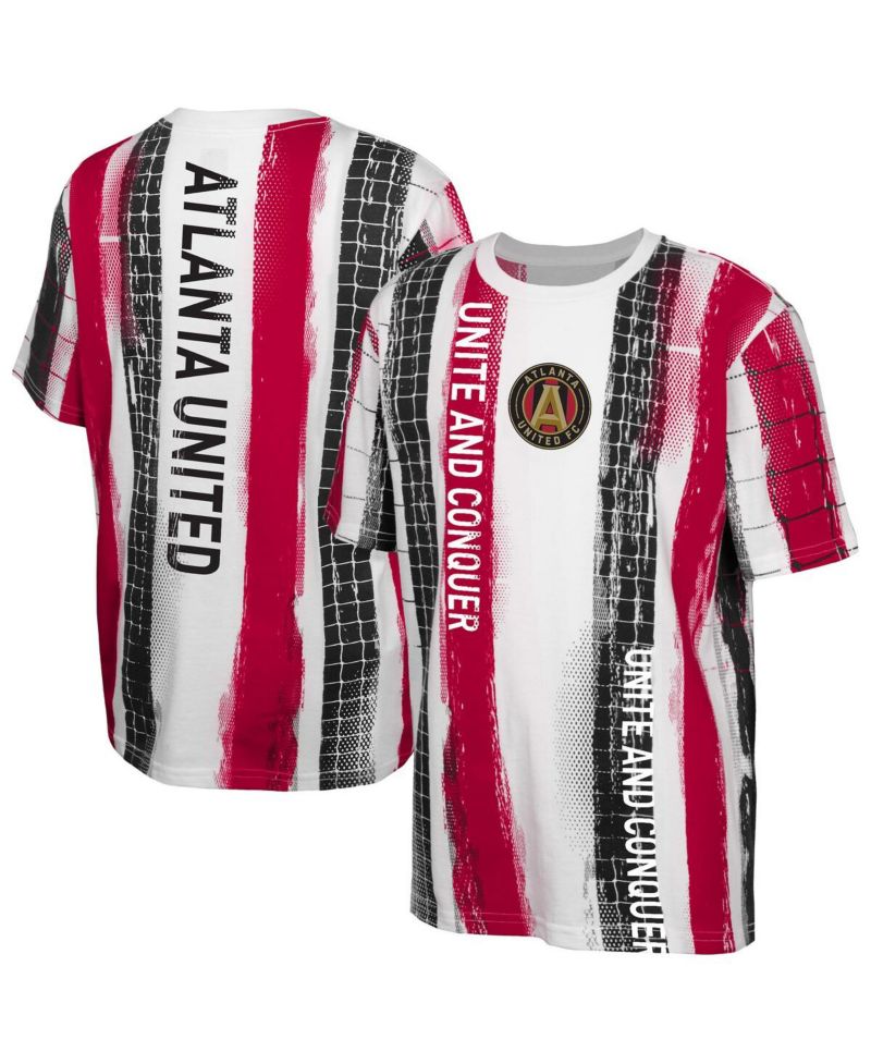 Big Boys and Girls White Atlanta United FC High Stepping T-Shirt