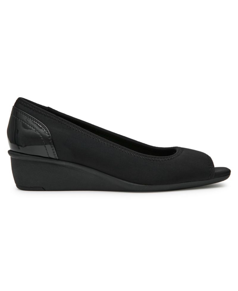Women's Waylynn Peep-Toe Wedge Pumps