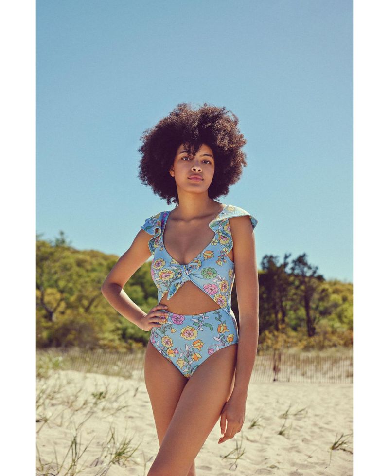 Ocean Flower One-Piece Swimsuit