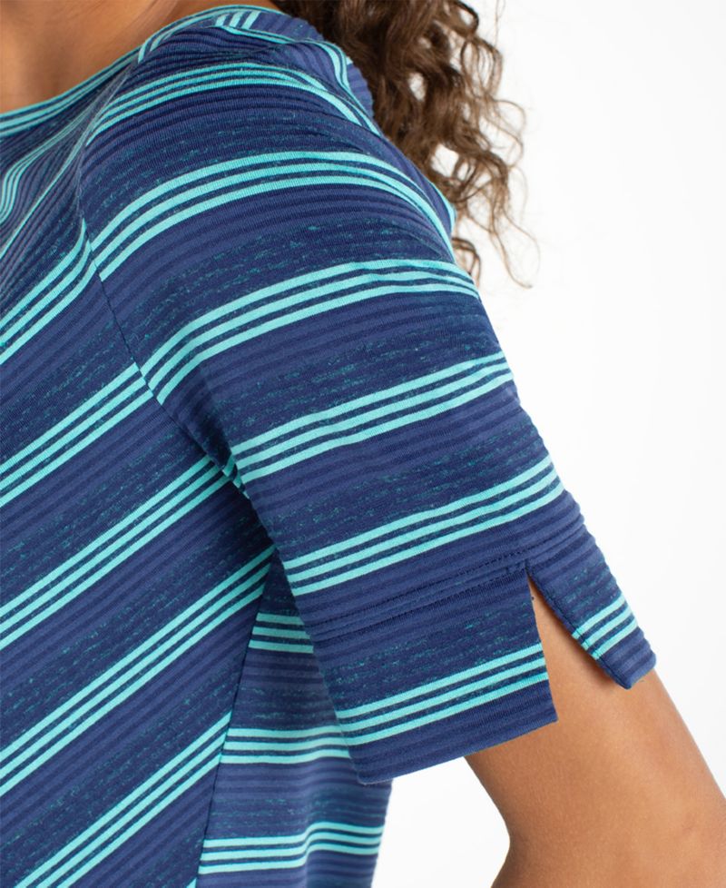 Petite Short-Sleeve Boat Neck T-Shirt