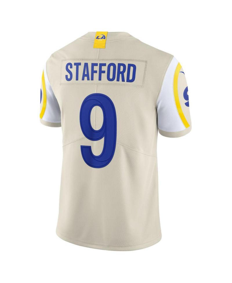 Men's Matthew Stafford Bone Los Angeles Rams Vapor Limited Jersey